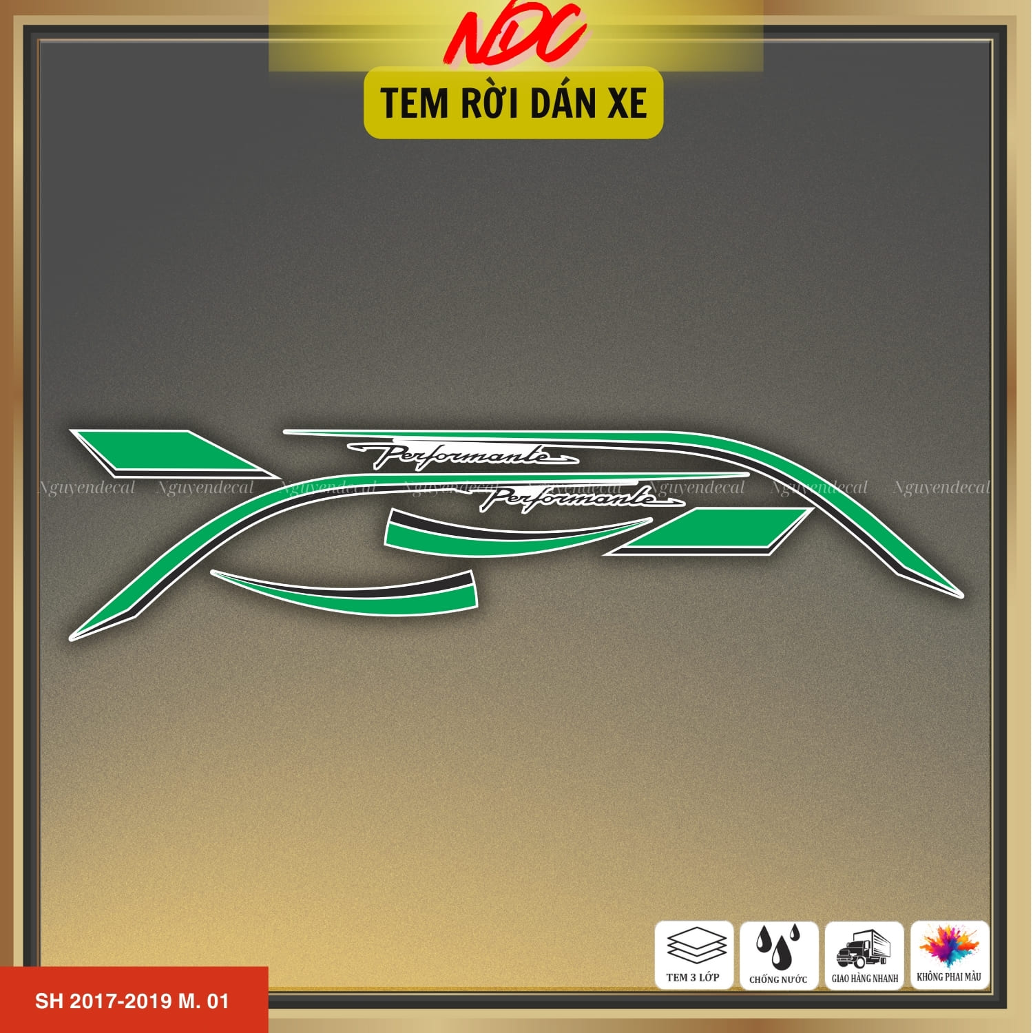 Tem rời xe Sh 2017-2019 mẫu Performance Tem rời xe Sh 2017-2019 mẫu Performance