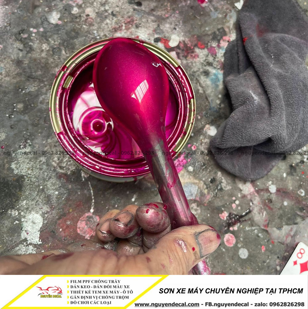 Sơn xe m&aacute;y chuy&ecirc;n nghiệp tại TpHCM