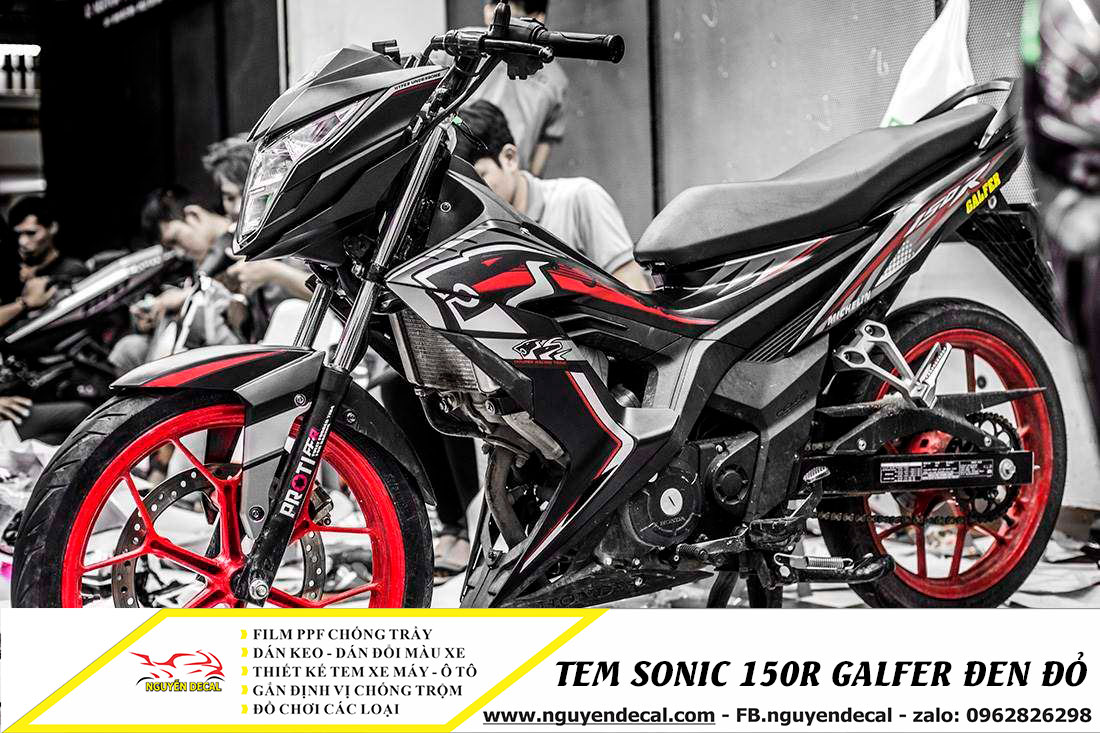 Giá xe Sonic 150R 2020 đen đỏ nhập khẩu Indo mới nhất