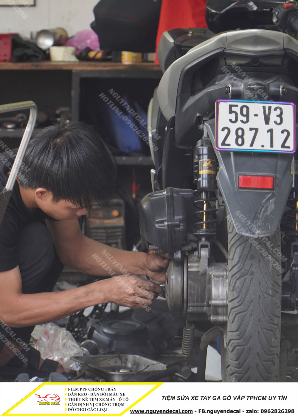 Tiệm sửa xe tay ga gò vấp tphcm Tiệm sửa xe tay ga gò vấp tphcm