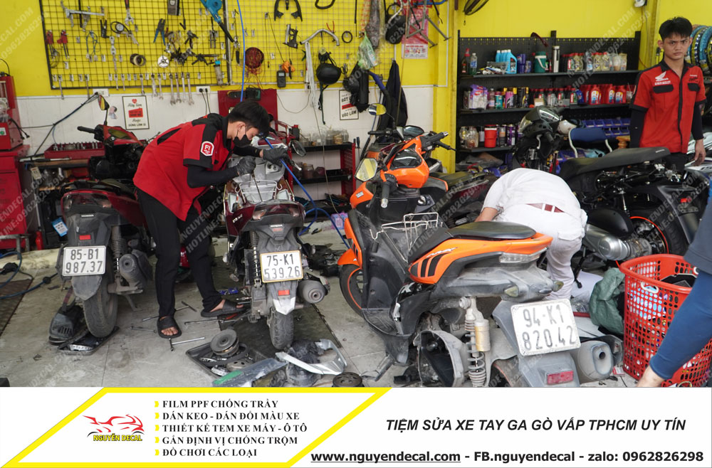 Tiệm sửa xe tay ga gò vấp tphcm Tiệm sửa xe tay ga gò vấp tphcm