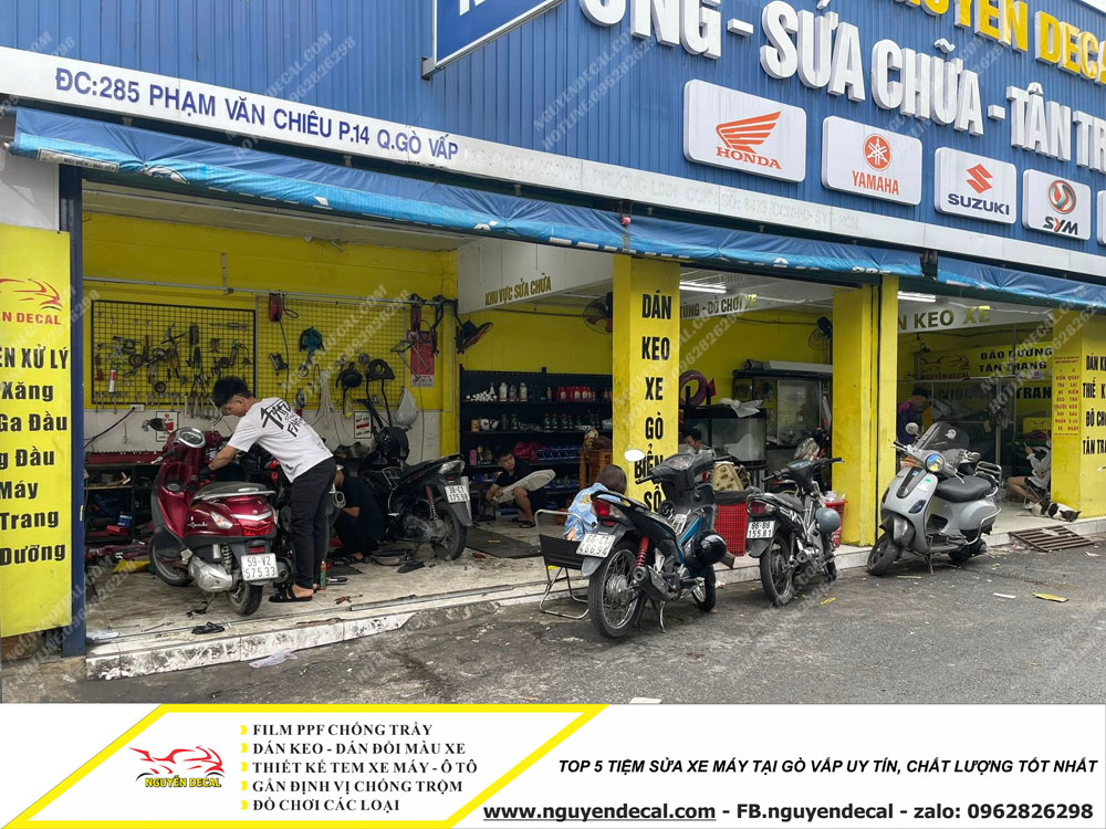 Top 5 tiệm sửa xe máy gò vấp Top 5 tiệm sửa xe máy gò vấp