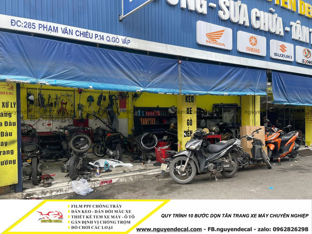 Quy tr&igrave;nh 10 bước dọn t&acirc;n trang xe m&aacute;y