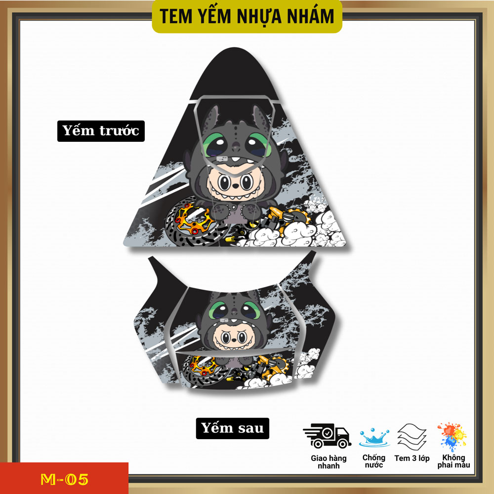 Tem yếm nhựa nhám xe Sh 2020-2025 Tem yếm nhựa nhám xe Sh 2020-2025