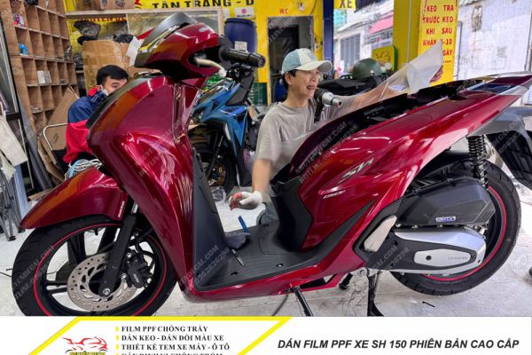 Dán Film PPF xe Sh 150 phiên bản cao cấp