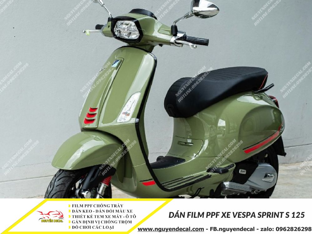 Dán film PPF xe Vespa Sprint S 125 - Nguyễn Decal - Chuyên Dán Keo Xe  Design Tem Xe Decal Tem Xe Nguyễn Decal