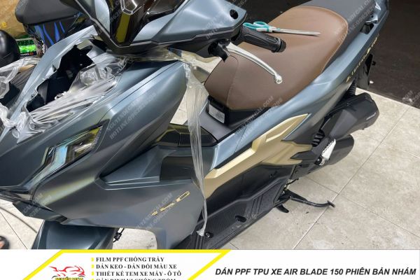 Dán PPF TPU xe Air Blade 150 phiên bản nhám