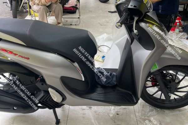 Dán PPF xe Sh mode 2025 mẫu xám bạc