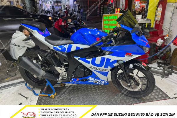 Dán PPF xe Suzuki GSX R150 bảo vệ sơn zin