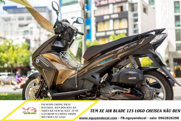 Tem xe air blade 125cc logo chelsea nâu đồng - Nguyễn Decal ...