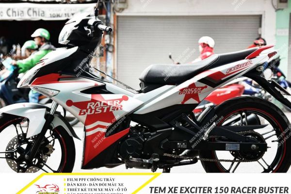 Tem xe Exciter 150 Racer Buster