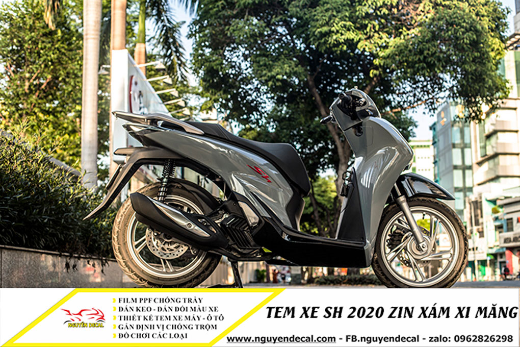 Tem xe SH 2020 zin xám xi măng - Nguyễn Decal - Chuyên Dán Keo Xe ...