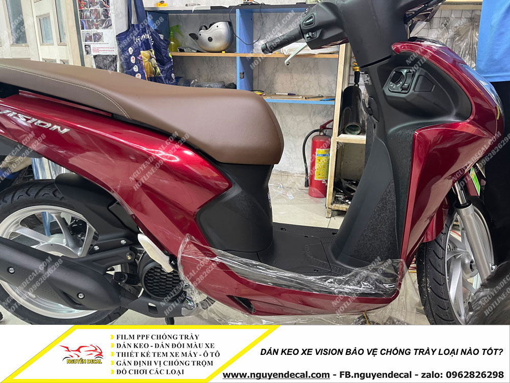 Dán keo xe Vision bảo vệ chống trầy loại nào tốt Dán keo xe Vision bảo vệ chống trầy loại nào tốt