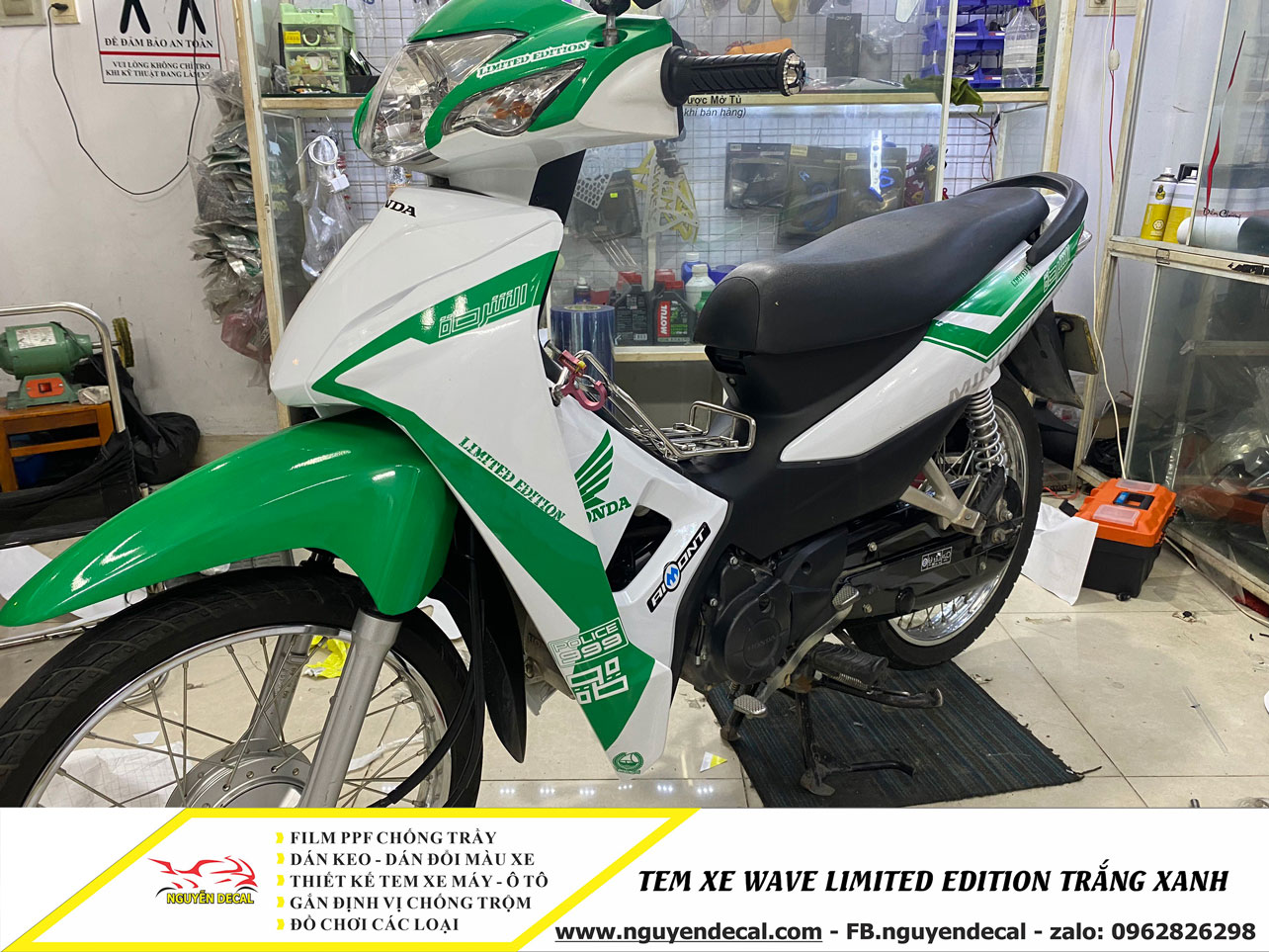 Bộ dàn áo Honda Wave 125i LED màu trắng Thái Lan đời 2019  2020  100C  Parts  phụ tùng 100c
