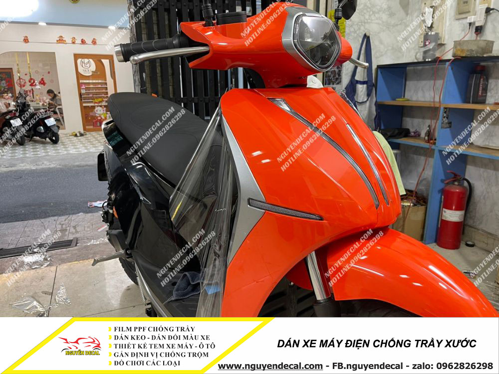 Dán xe máy điện chống trầy Dán xe máy điện chống trầy